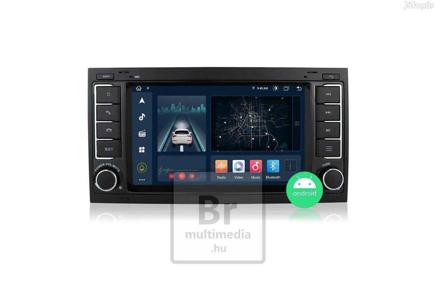 VW Multivan Transporter T5 Android Rádió Autó Multimédia Navigáció
