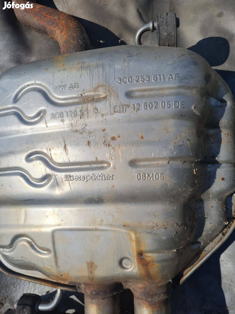 VW Passat 3C kipufogó közép hátsódob komplett