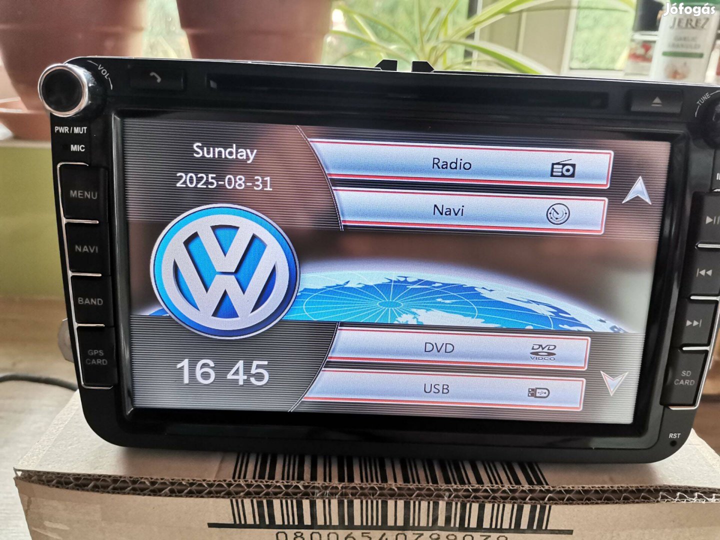 VW Passat B5 Fejegység Multimédia 8" Win CE Navi GPS Extrák!
