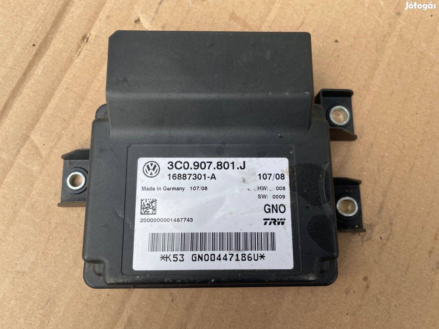 VW Passat B6 Kézifék vezérlő 3C0 907 801,Tolatóradar Vezérlő 3C0919283