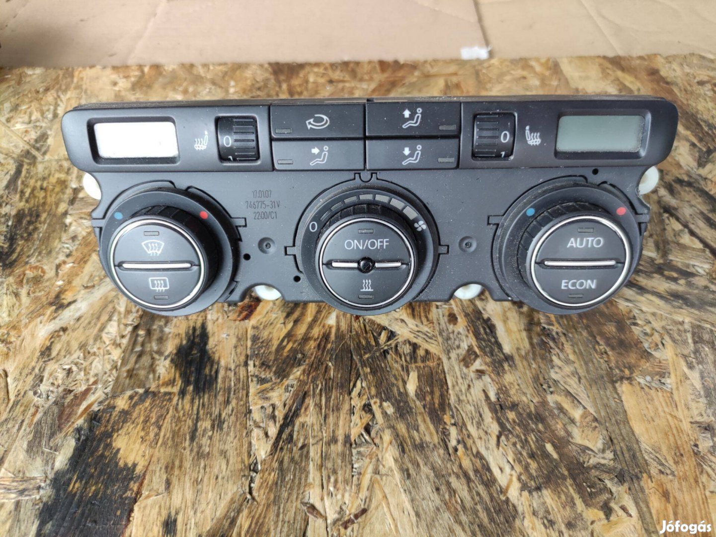 VW Passat B6 klímavezérlő digit klímás fűtéskapcsoló ülésfűtéses