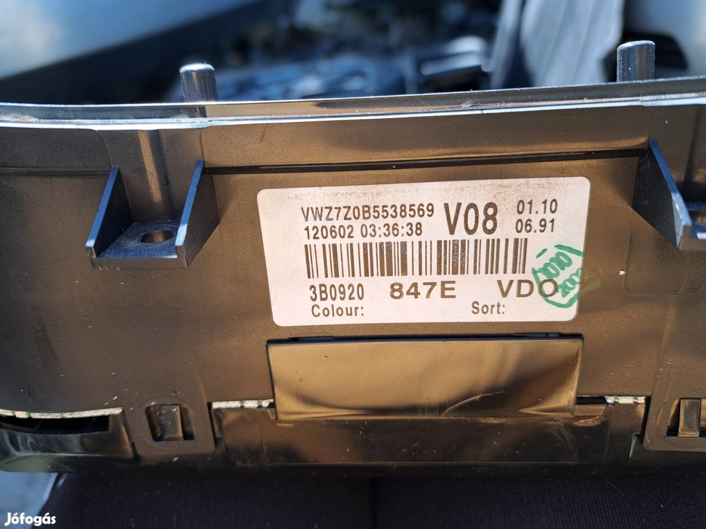 VW Passat B 5.5 km óra 3B0920847E3