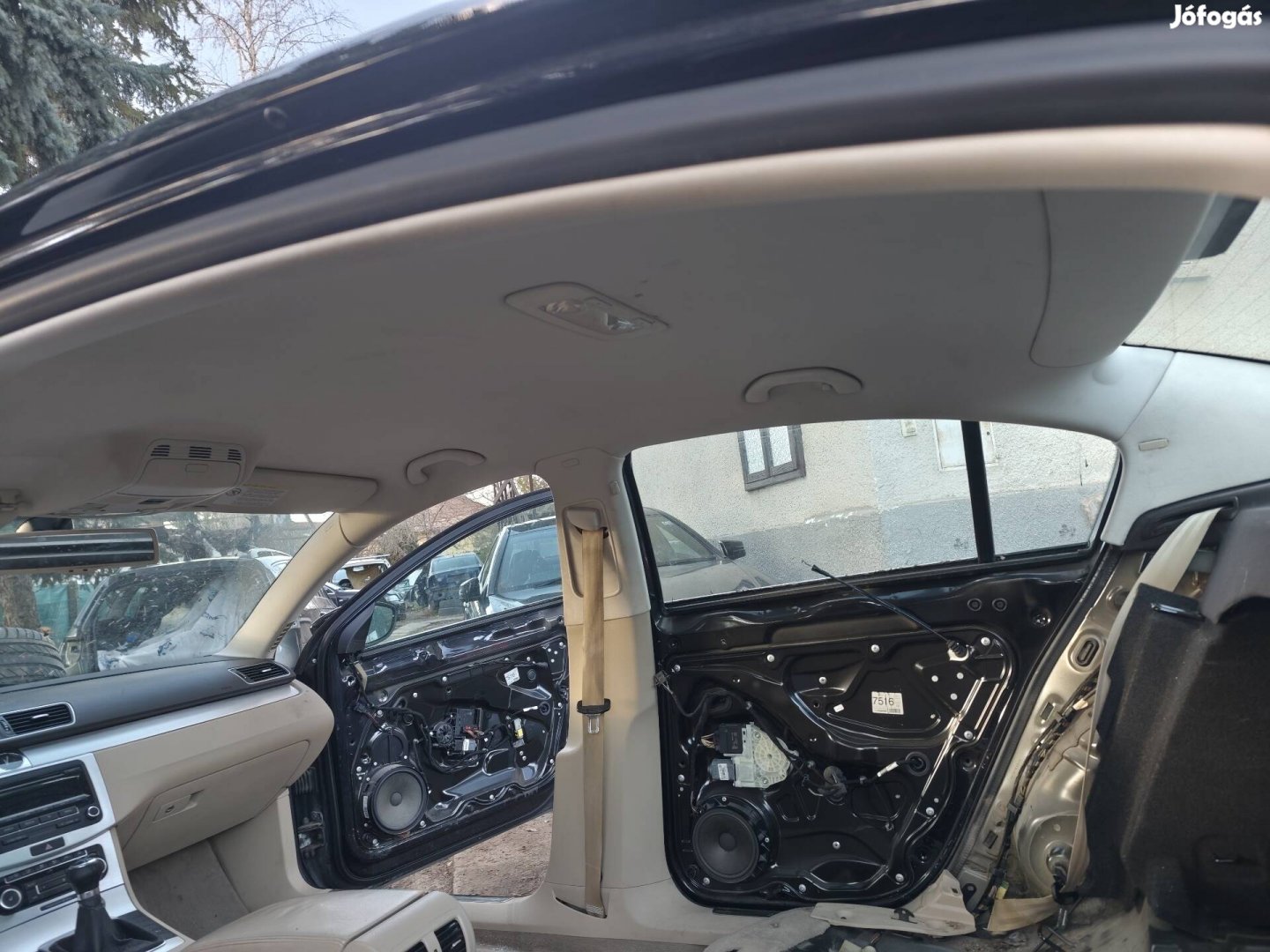 VW Passat b7 Sedan tető kárpit oszlop takarokkal összes tartozékával 
