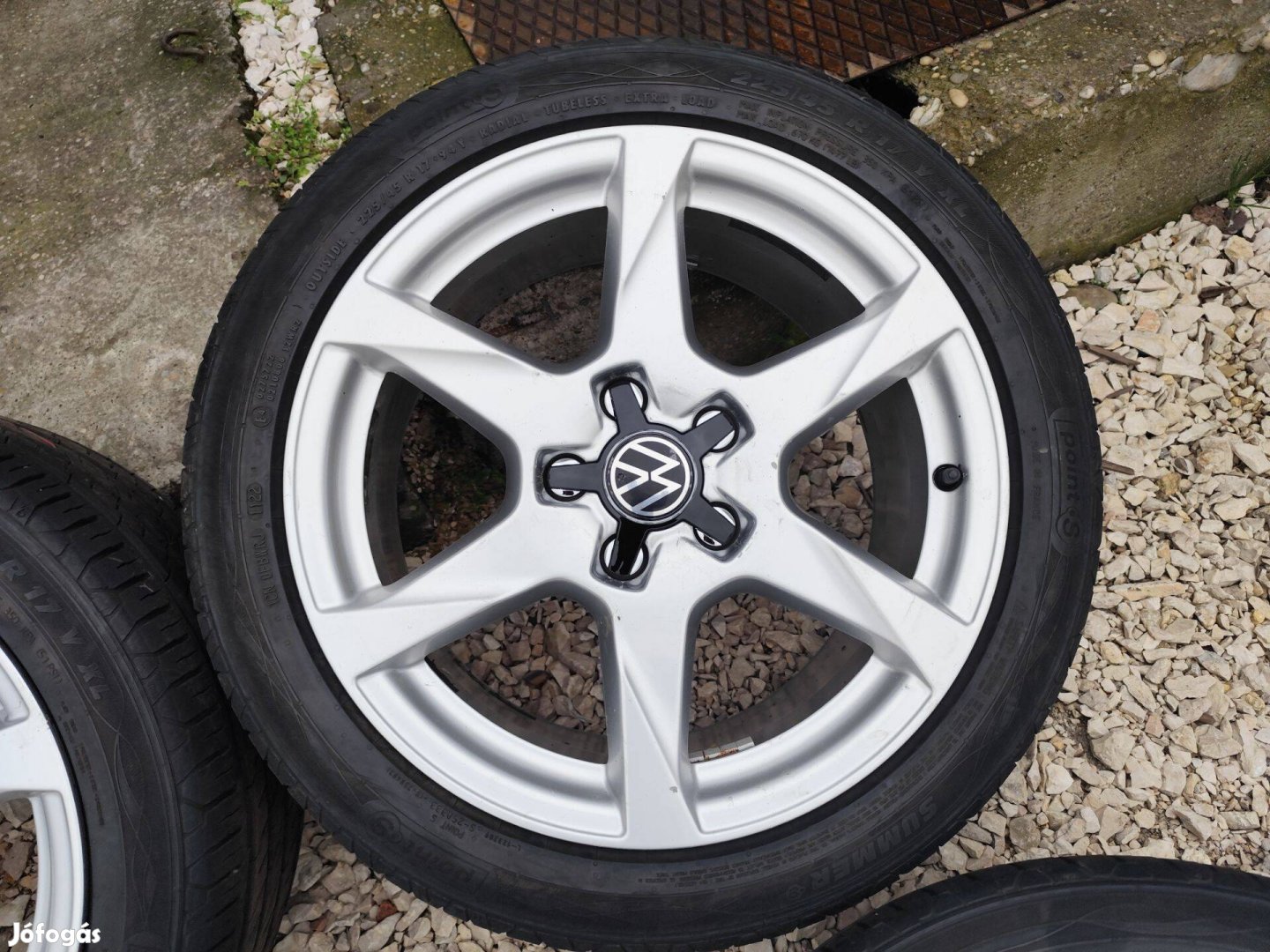 VW Passat touran caddy golf gyári alufelni 5x112 17"