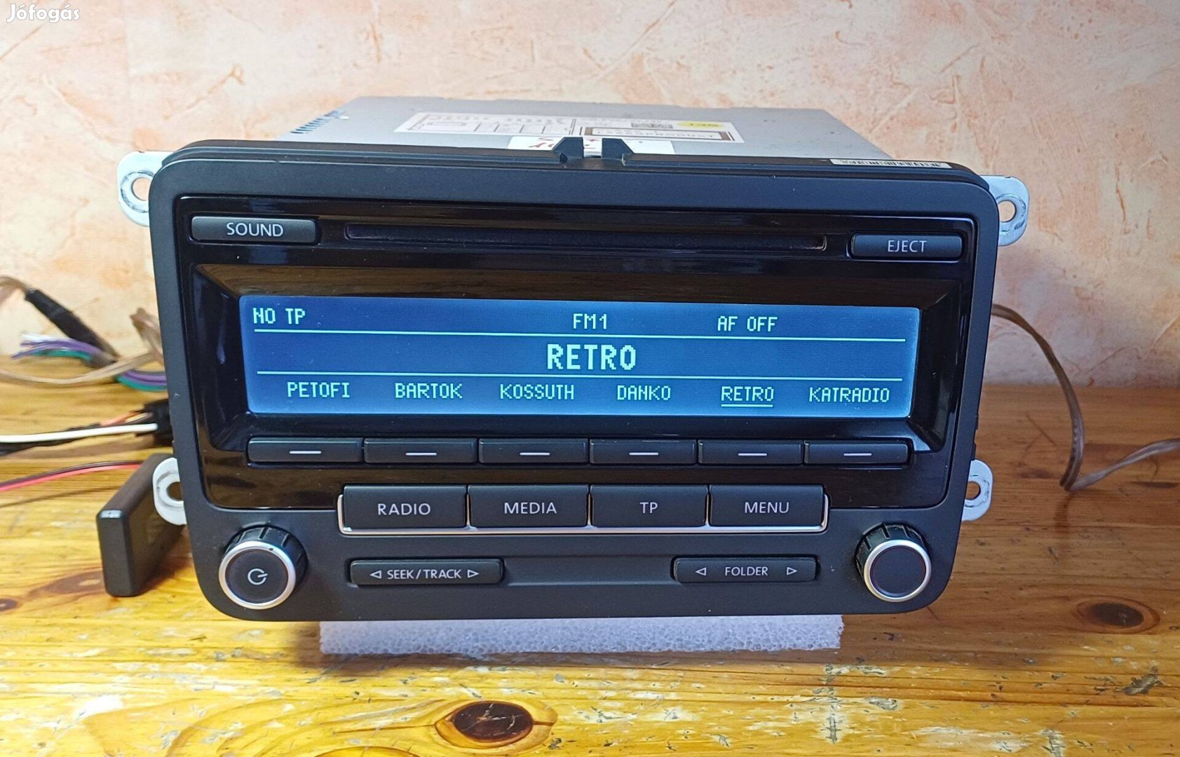VW RCD-310 okosított audio BLUETOOTH-os gyári autórádió