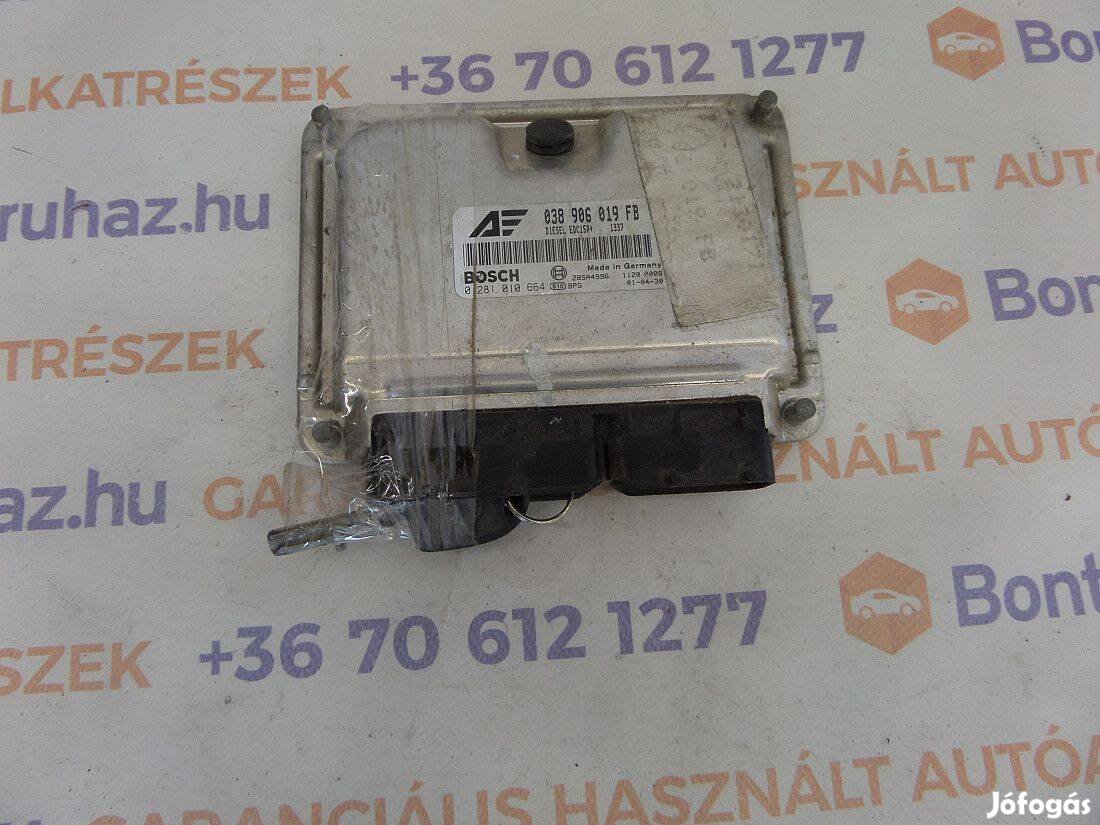 VW Sharan Eladó gyári, bontott 1,9 PDTDI motorvezérlő, ECU 90 LE