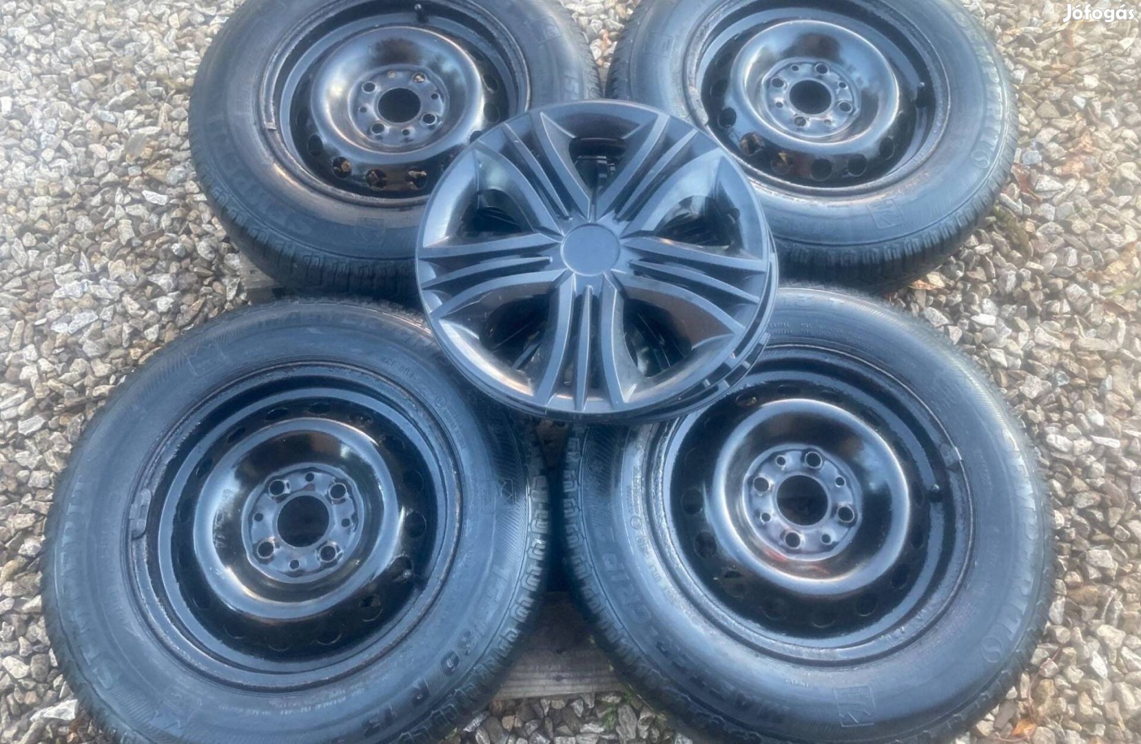 VW Up 4x100 téli kerekek 155/80 R13 gumikkal