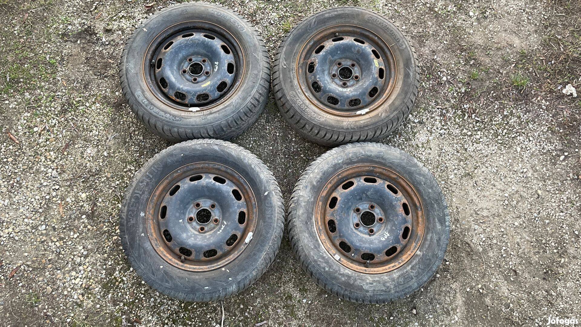 VW Volkswagen 15 15" lemezfelnik 5x100 195/65R15 téligumik