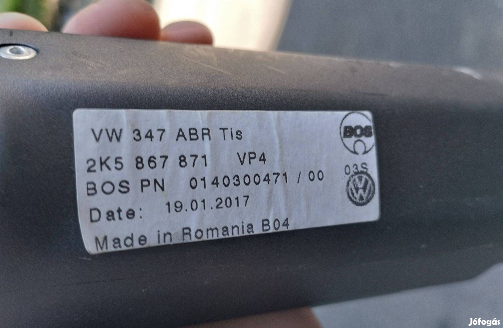 VW Volkswagen Caddy csomagtér roló kalaptartó 2015 -