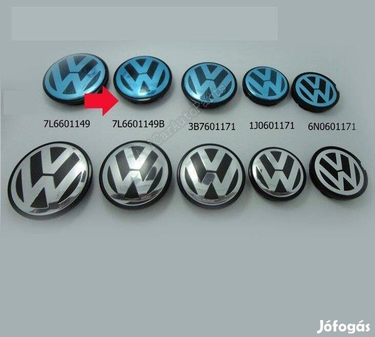 VW Volkswagen Felni Alufelni Kupak Közép Felnikupak Embléma Felniközép