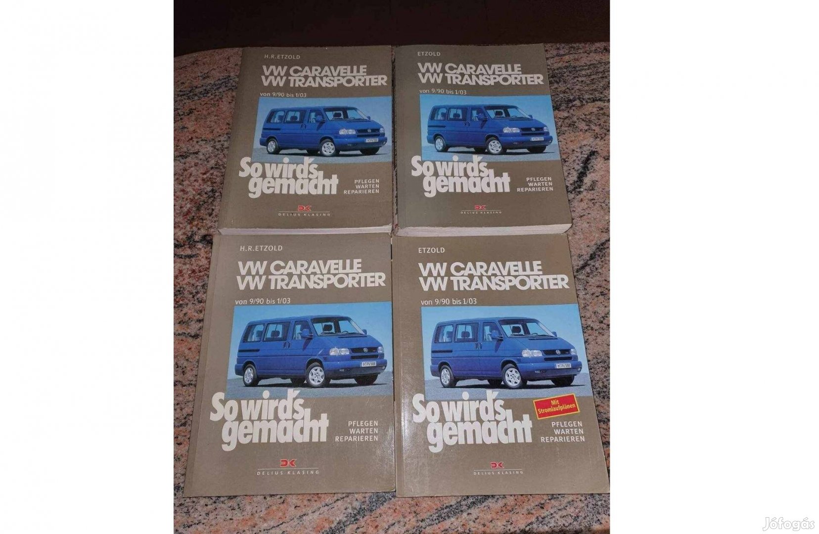 VW Volkswagen T4 Transporter, Multivan, Caravelle kézikönyv, leírás