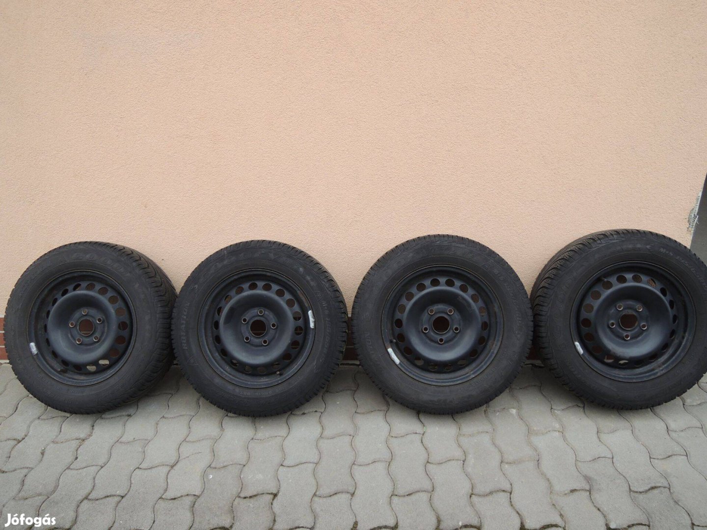 VW, AUDI, SEAT, Skoda 15" 4db lemez felni régi gumival