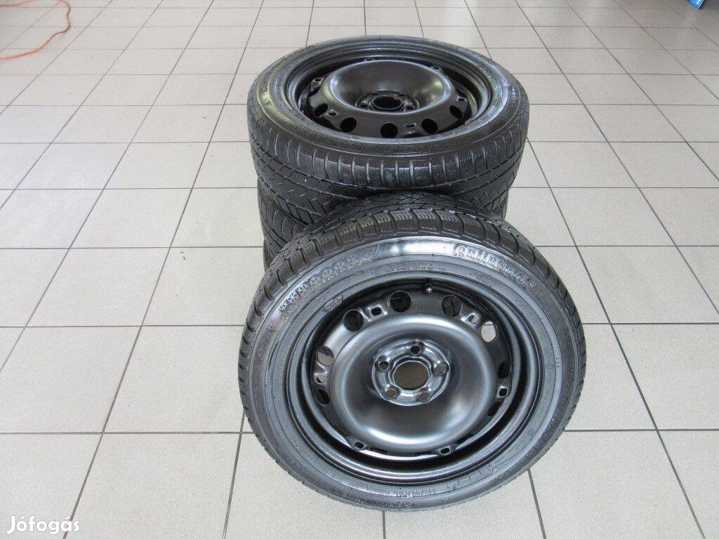 VW, acélfelni 185/55 R15 Continental téli gumival eladó