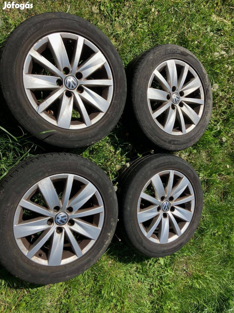 VW gyári alufelni szett Gumival