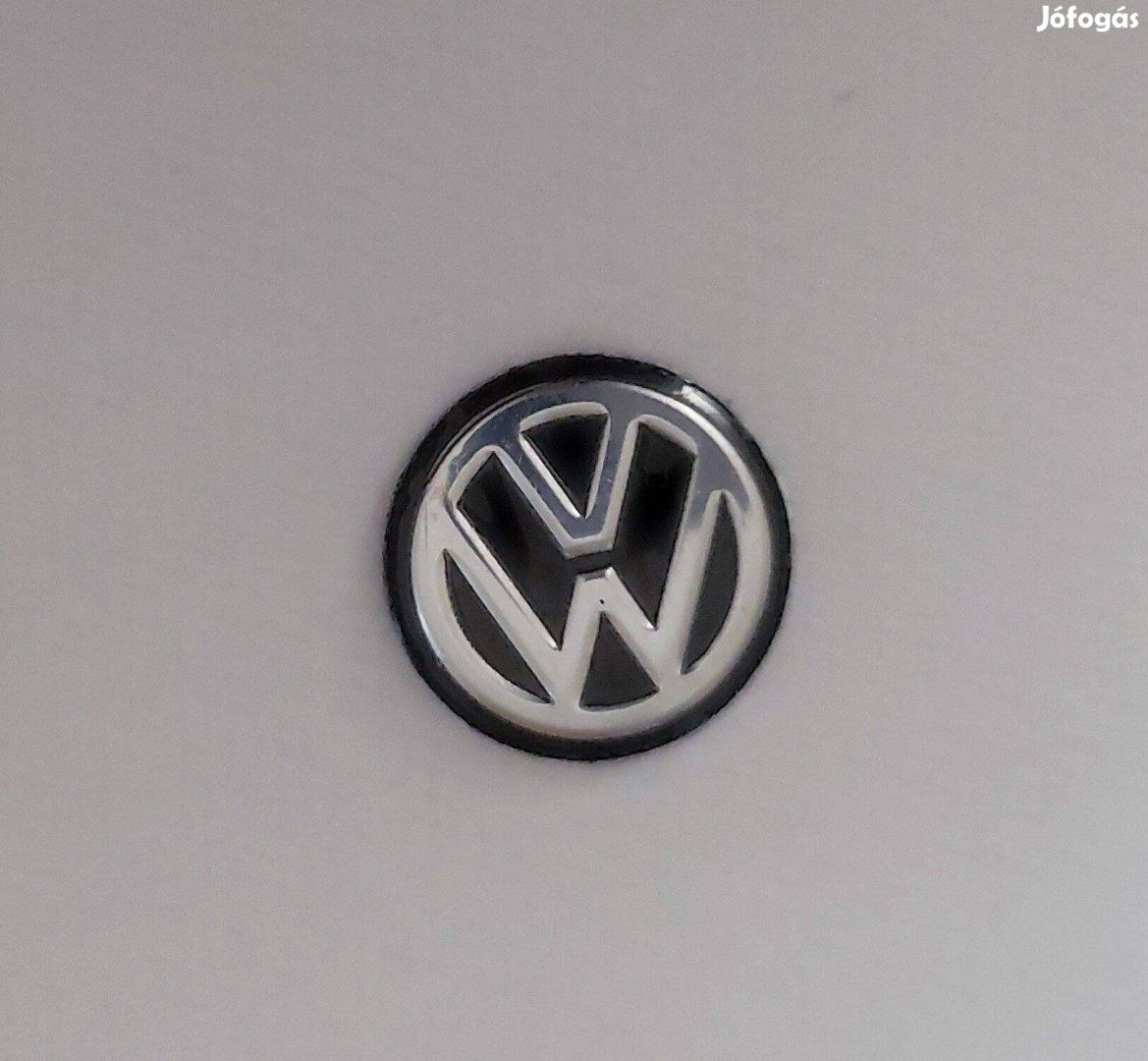 VW indítókulcs (autó kulcs) ezüst embléma 14 mm-es