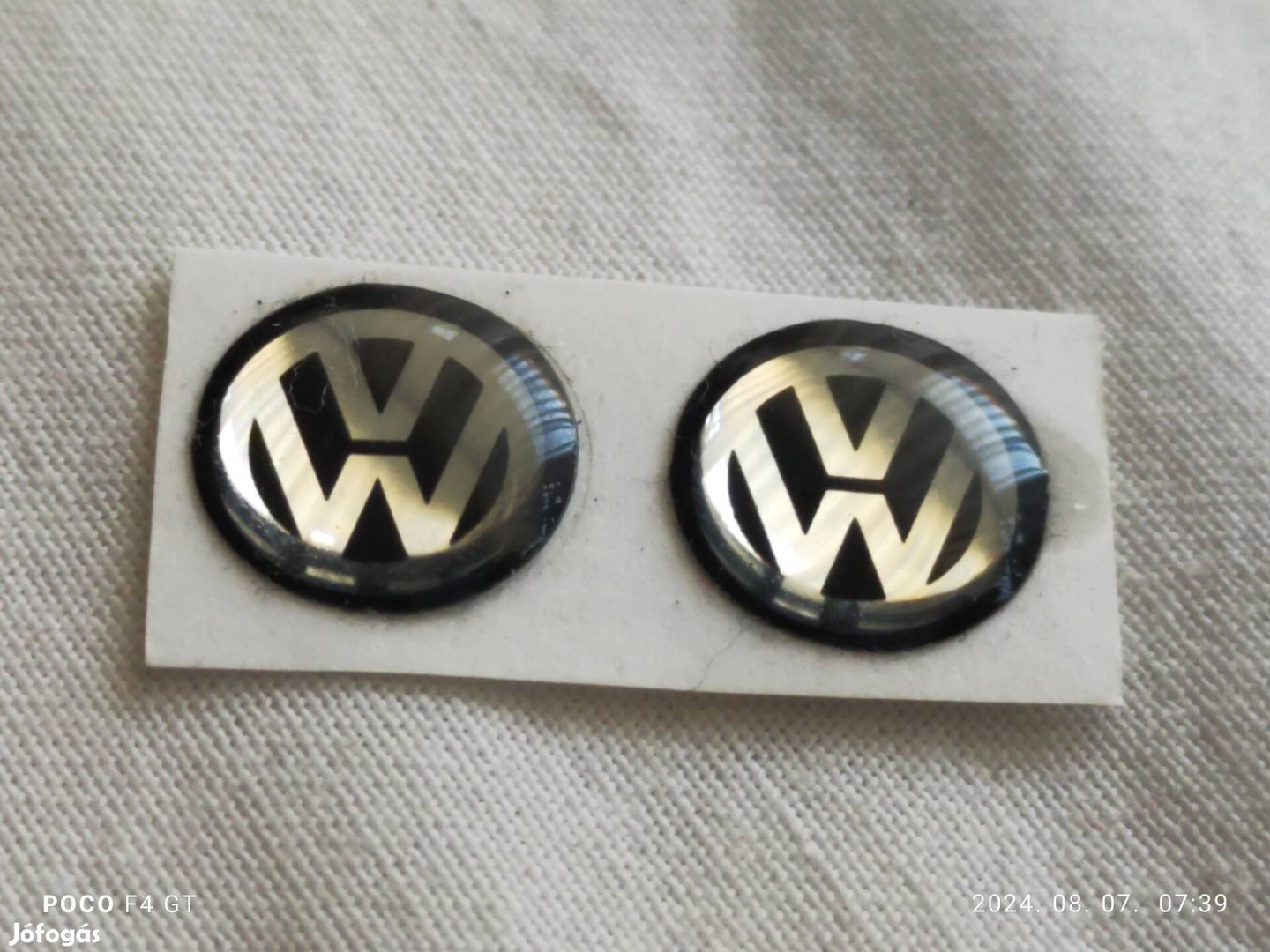 VW kulcsház logo. 10 mm