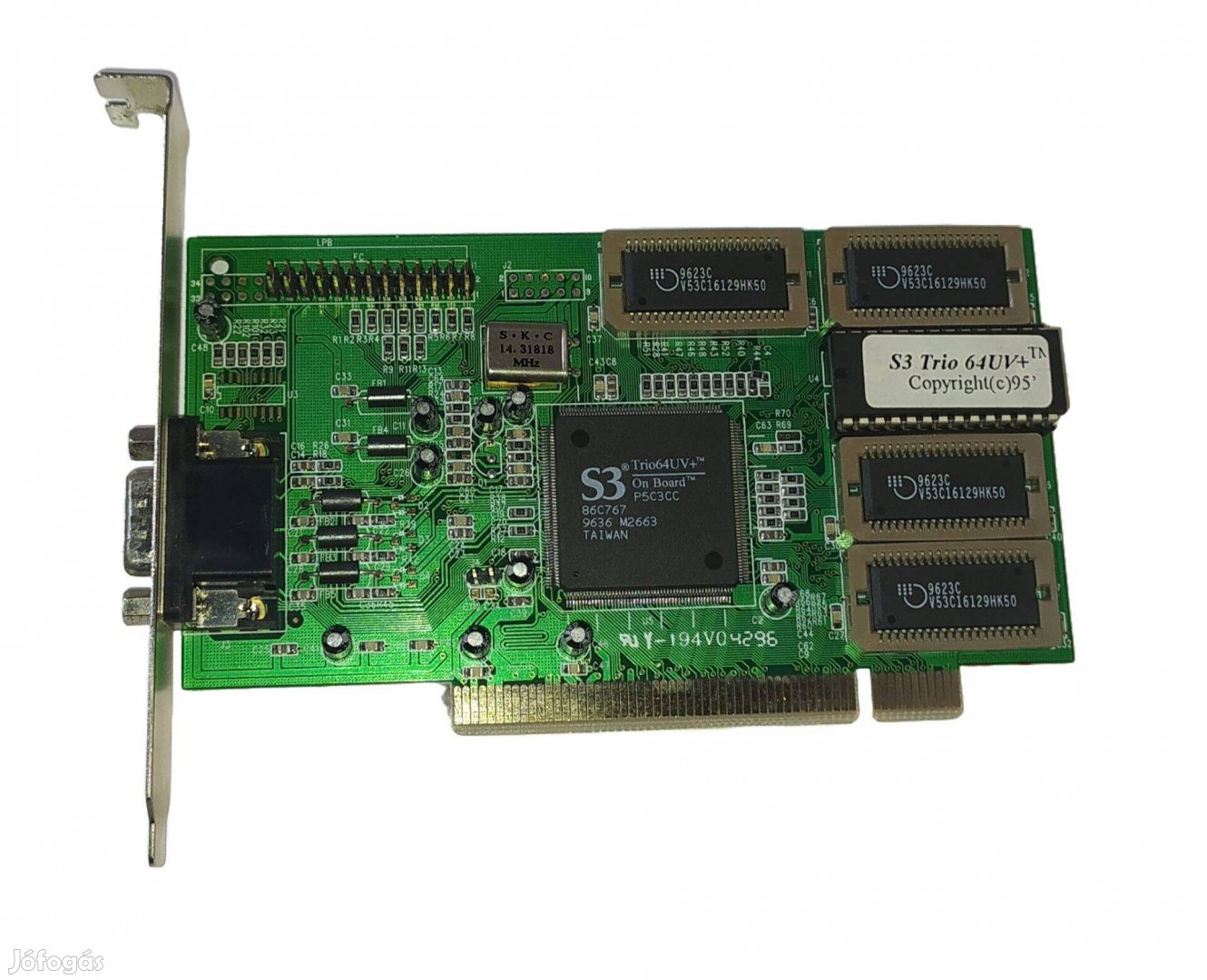 V-Plus S3 Trio 64UV+ 1MB videókártya / PCI / retro