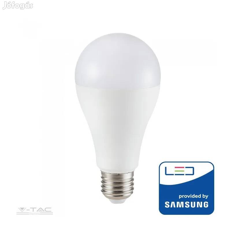V-TAC 15W LED Izzó Samsung Chip E27 A65 4000K 5 Év Garancia Pro160