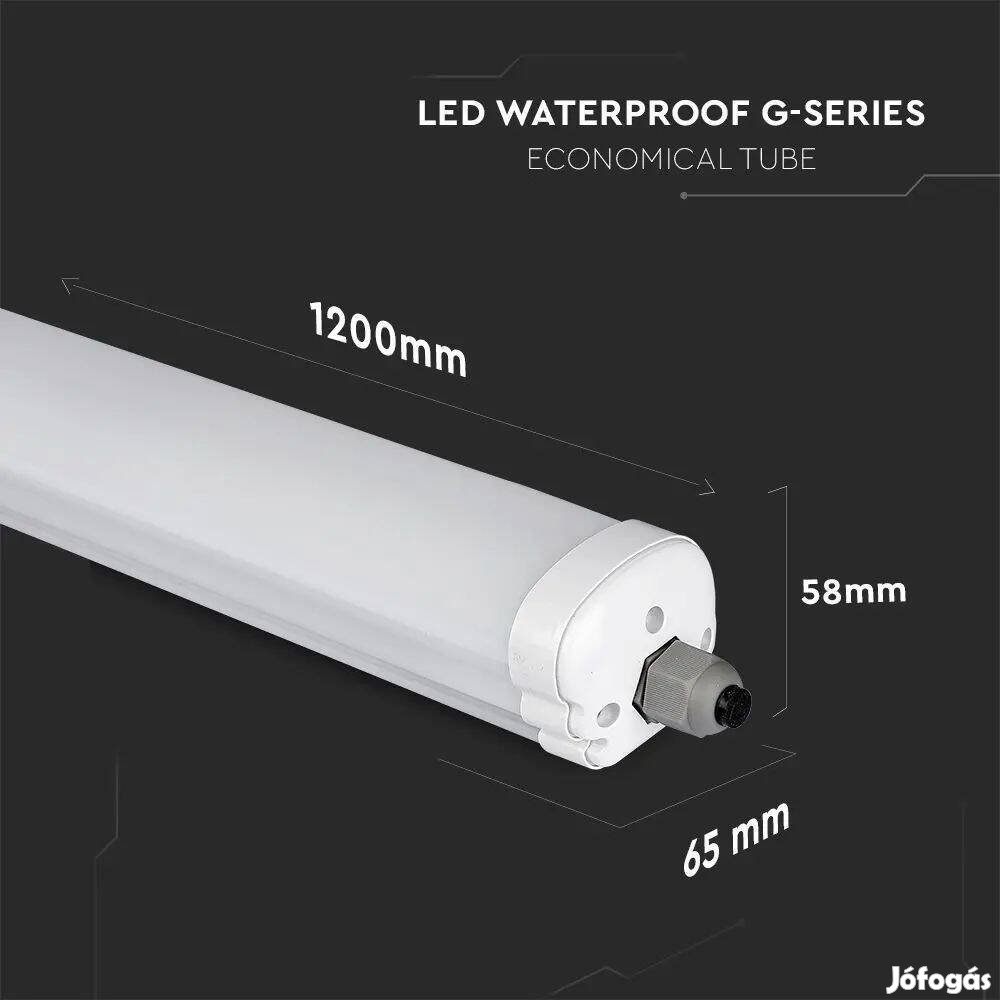 V-TAC sorolható mennyezeti LED lámpa 120cm 36W IP65 hideg fehér