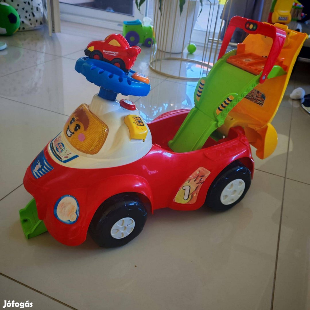 V-Tech futó motor, V-Tech kis autóval, németül beszélő