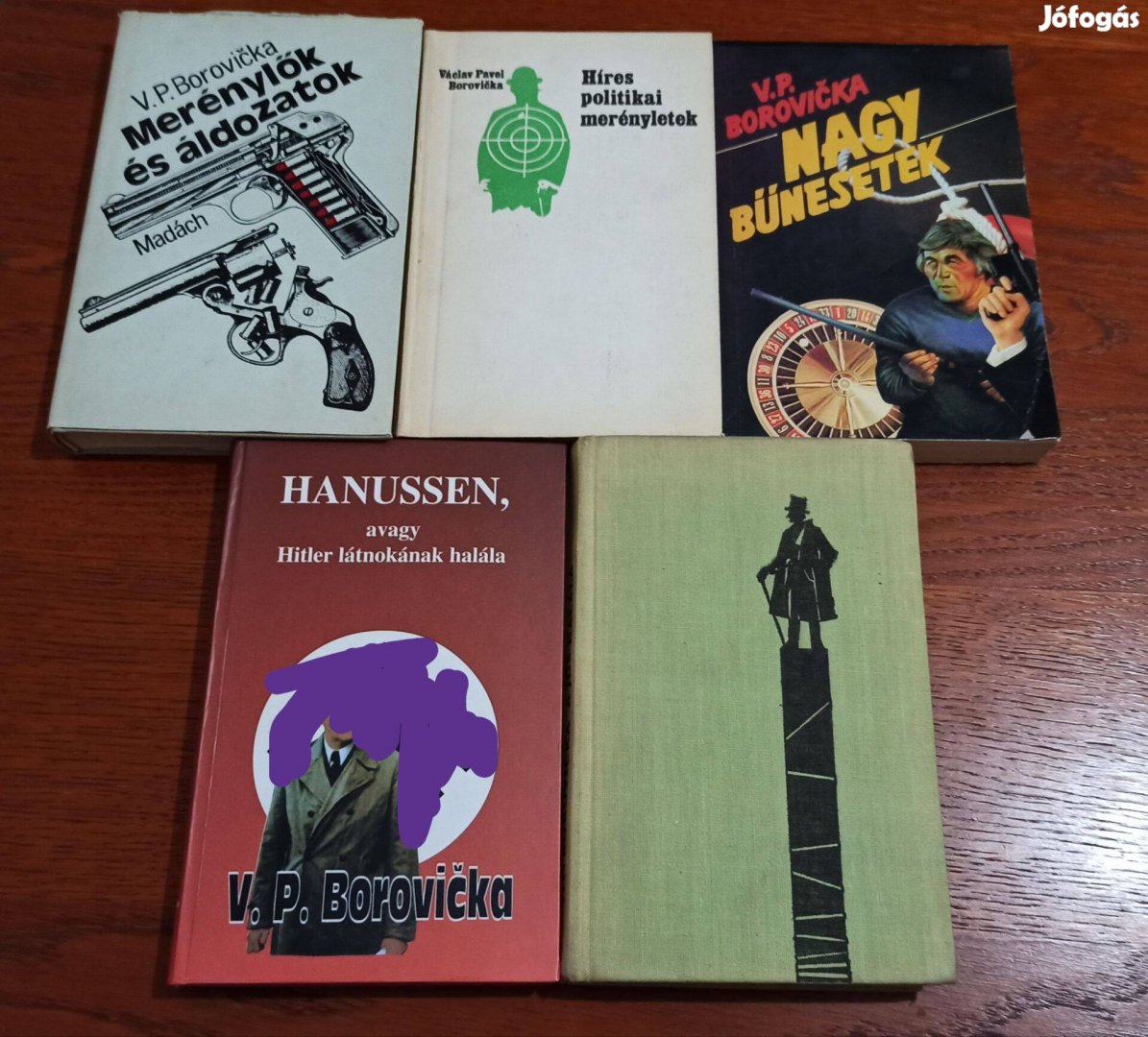 V. P. Borovicka könyvcsomag 5 db könyv