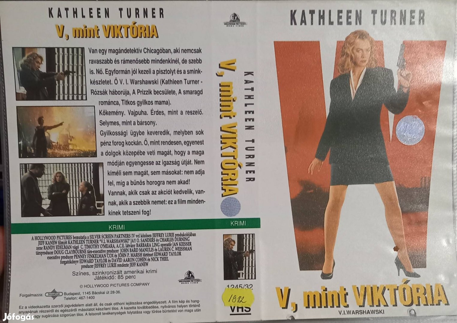 V mint Viktória - krimi vhs - Kathleen Turner