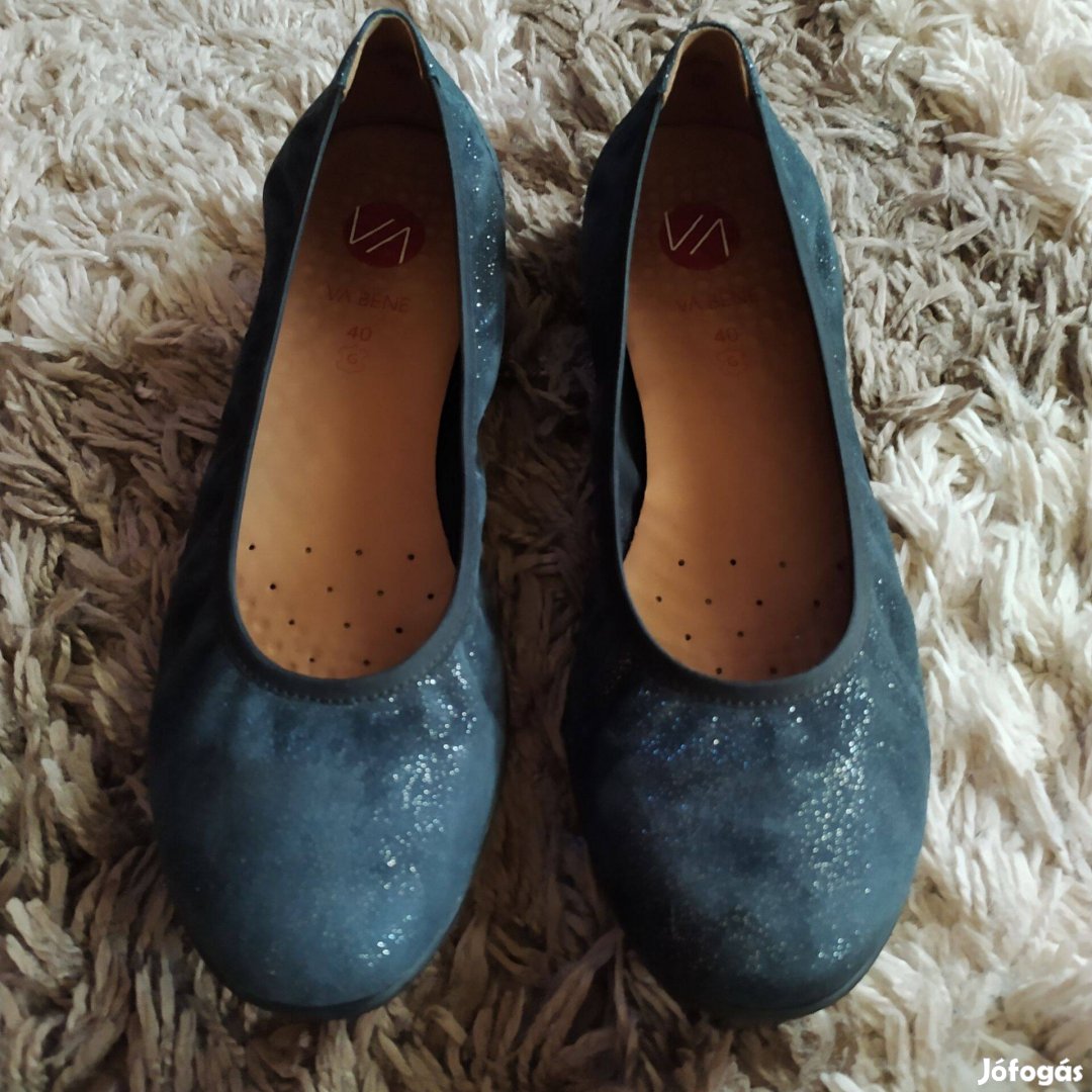 Va bene csodaszép kék női cipő 40