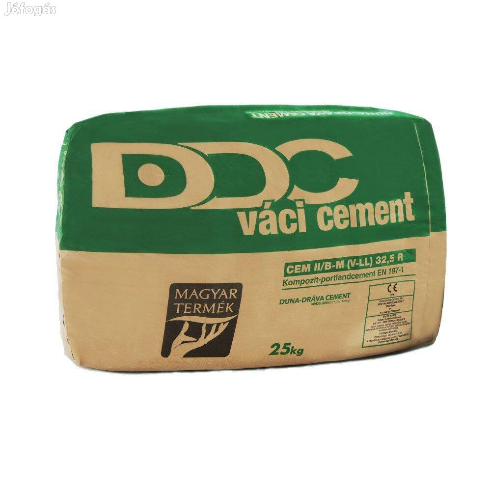 Váci cement 2540 Ft helyett 2490 Ft/zsák + ingyen házhozszállítás!