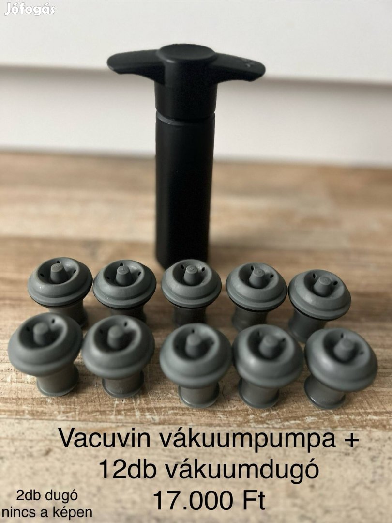 Vacuvin vákuumpumpa+vákuumdugó