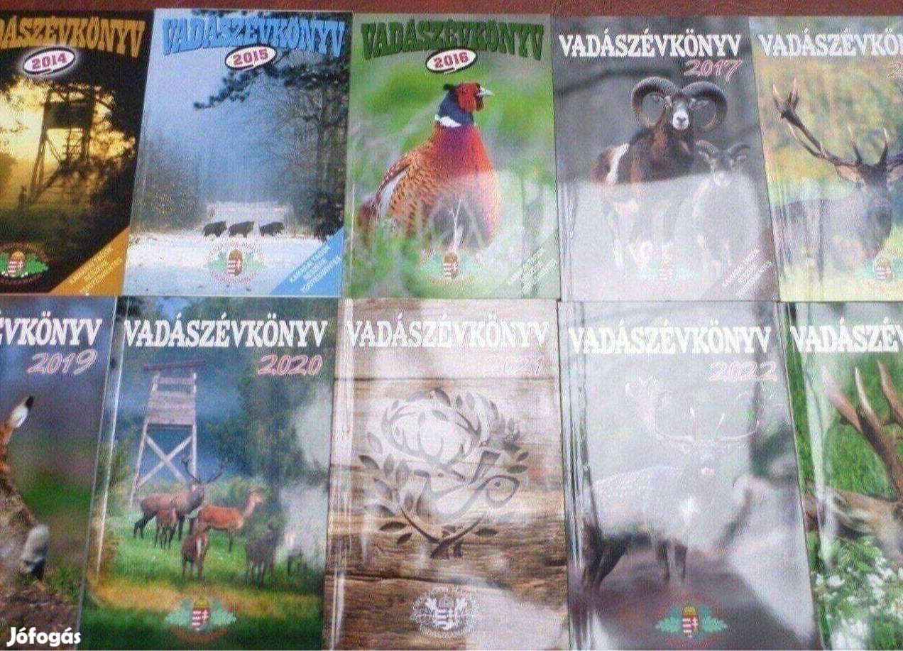 Vadász évkönyv gyűjtemény Új