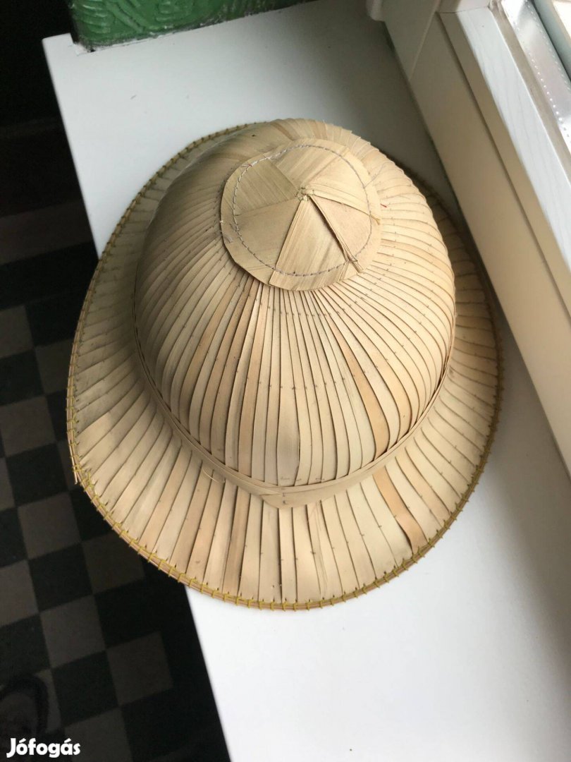 Vadász kalap gyékényből 31x26 cm a karimája