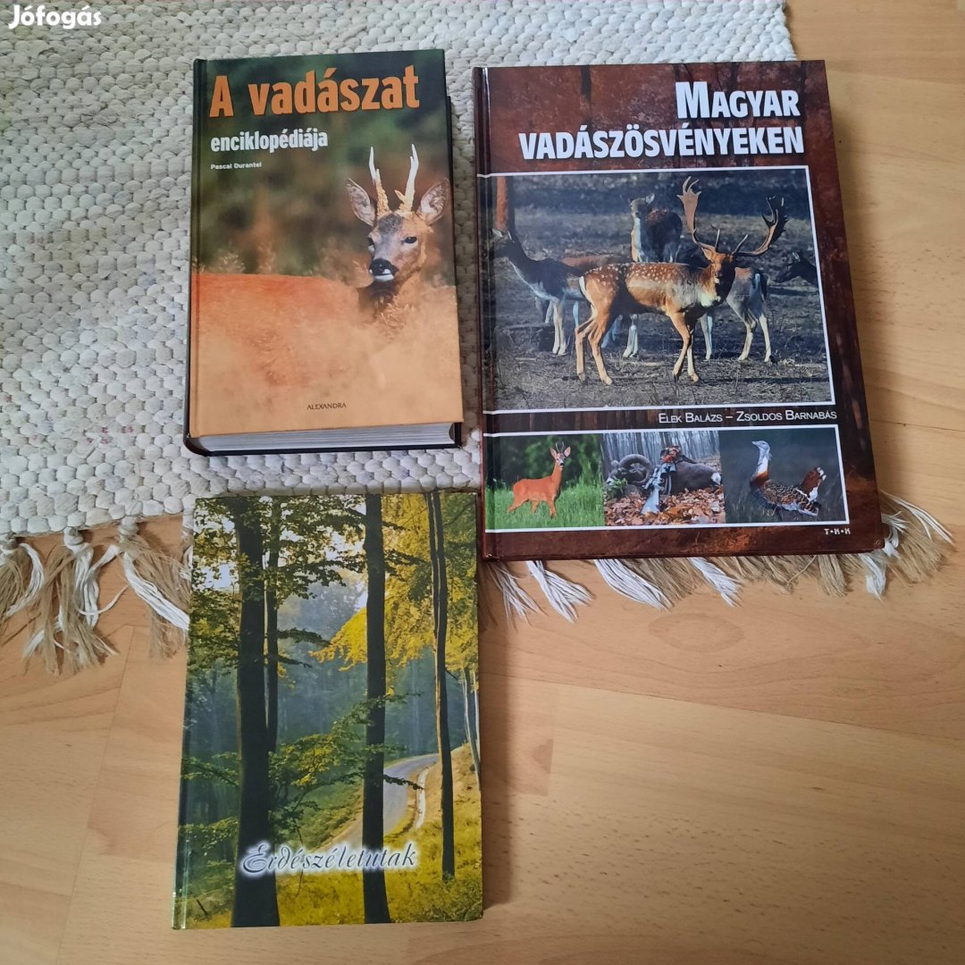 Vadász könyvek,egyben eladó