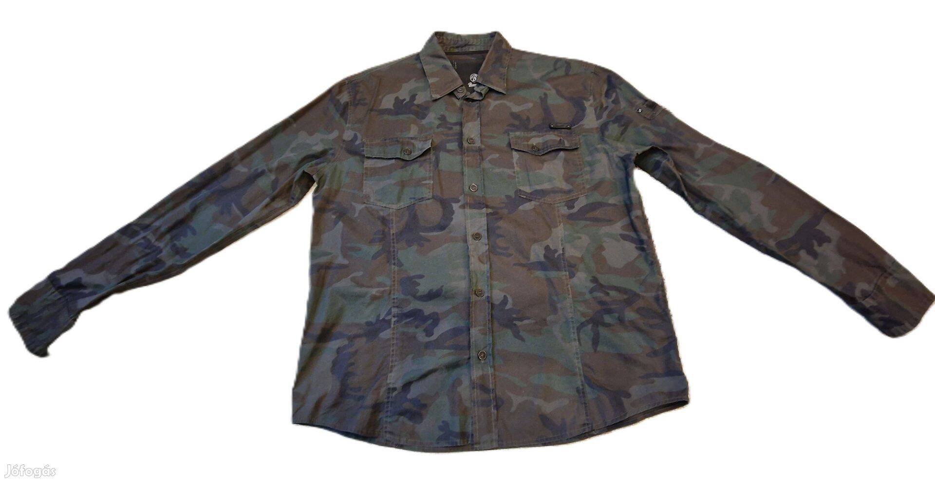 Vadászathoz, horgászathoz! Brandit 3XL terepmintás, új ing