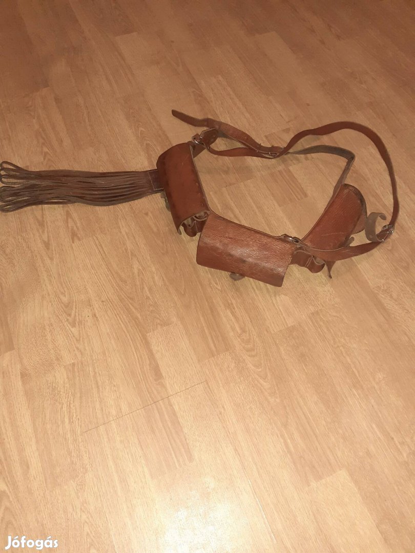 Vadászathoz lőszertertó öv,aggalékkal,valódi bőr