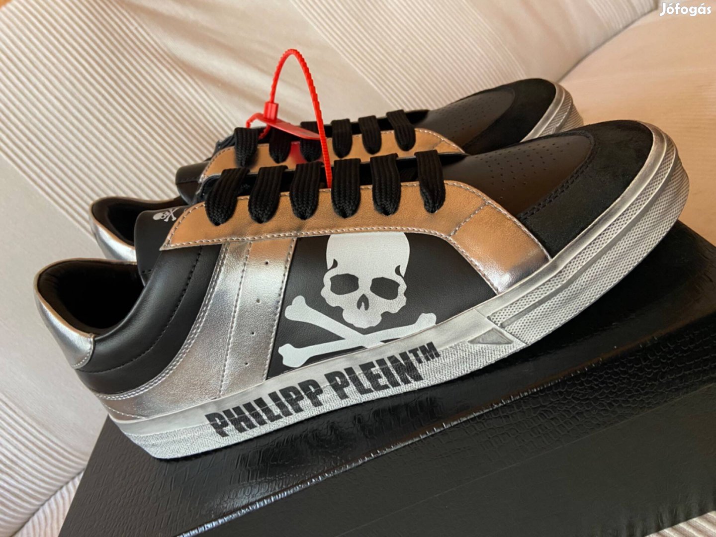 Vadi uj 46 Philipp Plein Retrokickz TM bőr sneaker, sportcipo