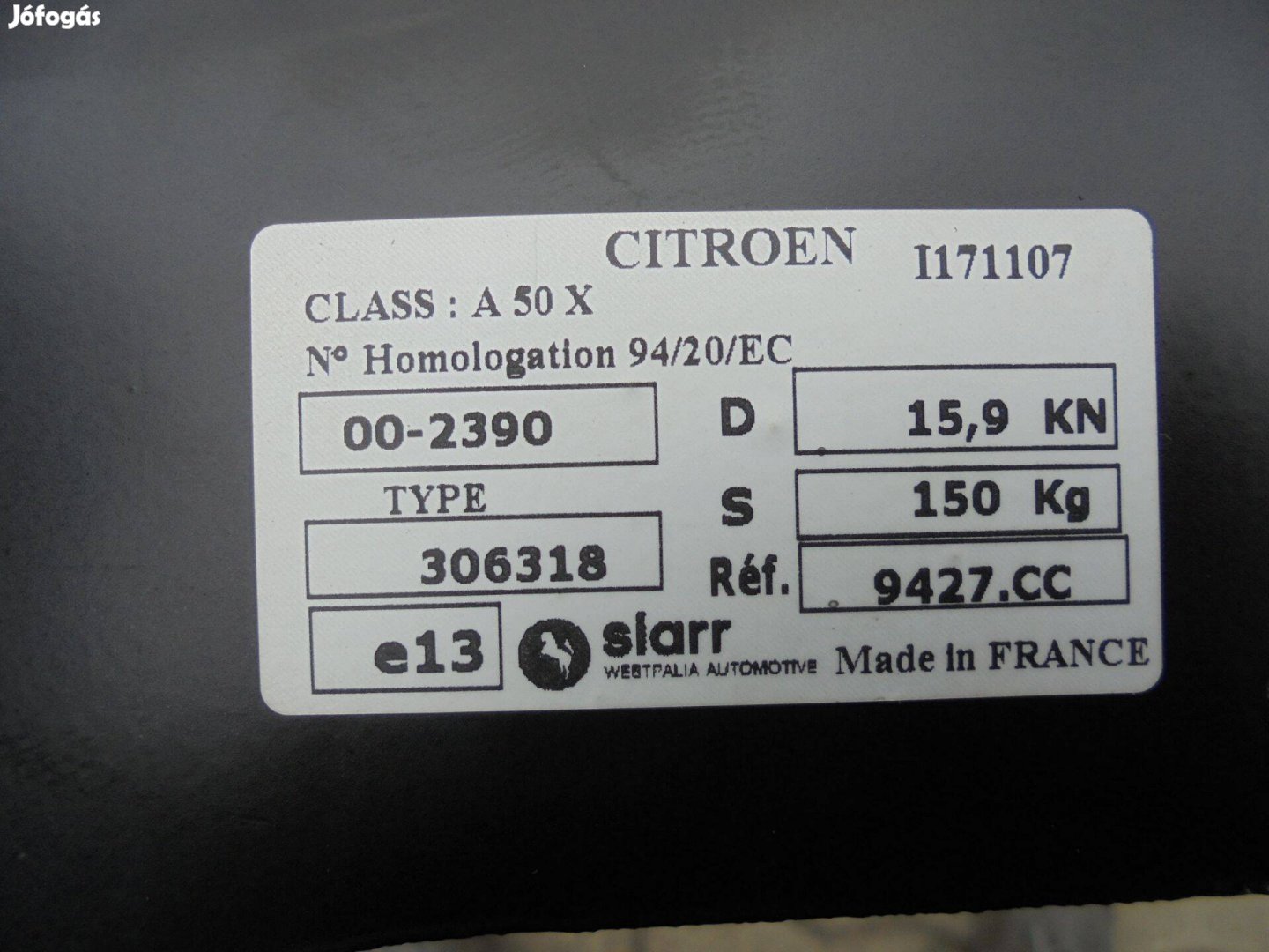 Vadi új Jumper gyári teljes vonóhorog szett eladó