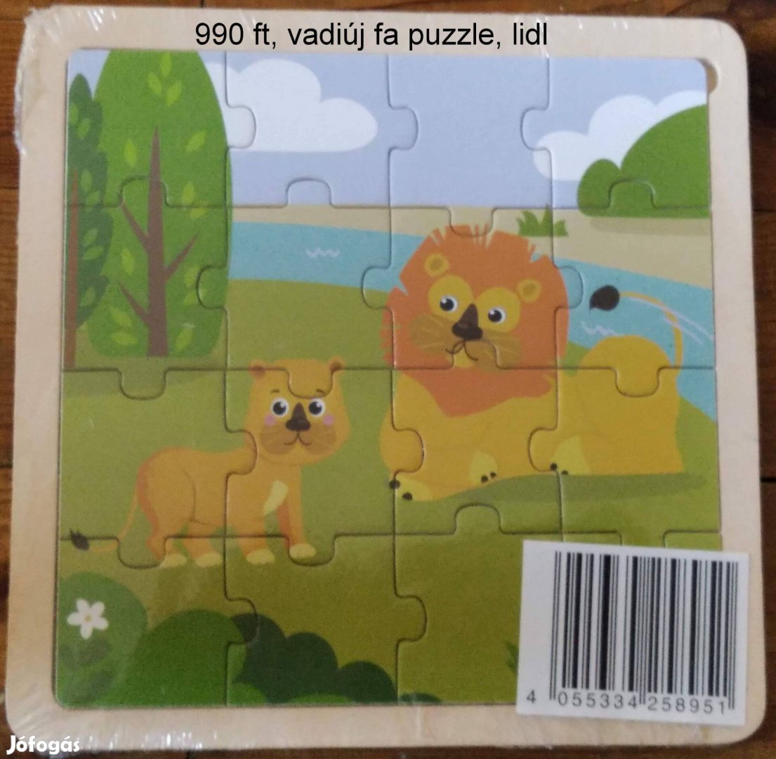 Vadiúj fa puzzle, lidl, minőségi, oroszlános