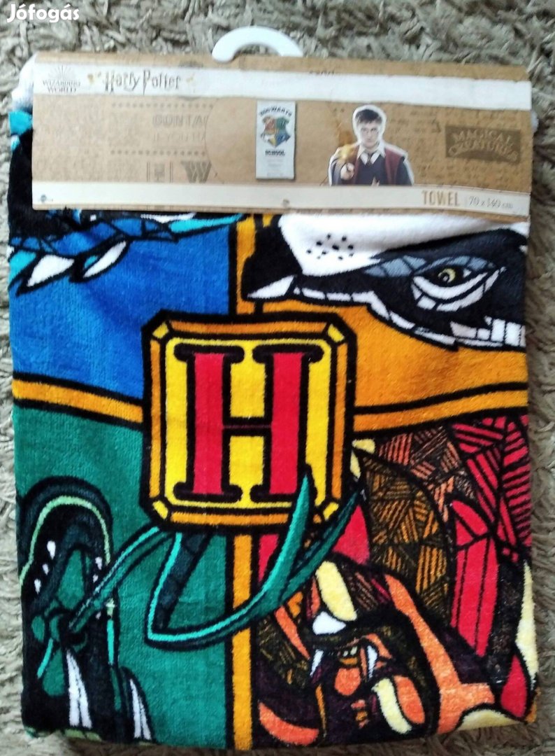 Vadiúj harry potter törölköző 70x140, minőségi, 100% pamut, öko tex