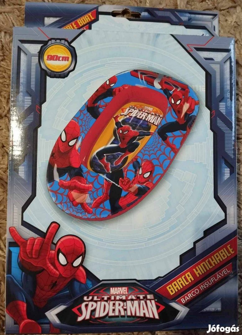 Vadiúj spiderman pókember felfújható csónak, bontatlan, 90 cm