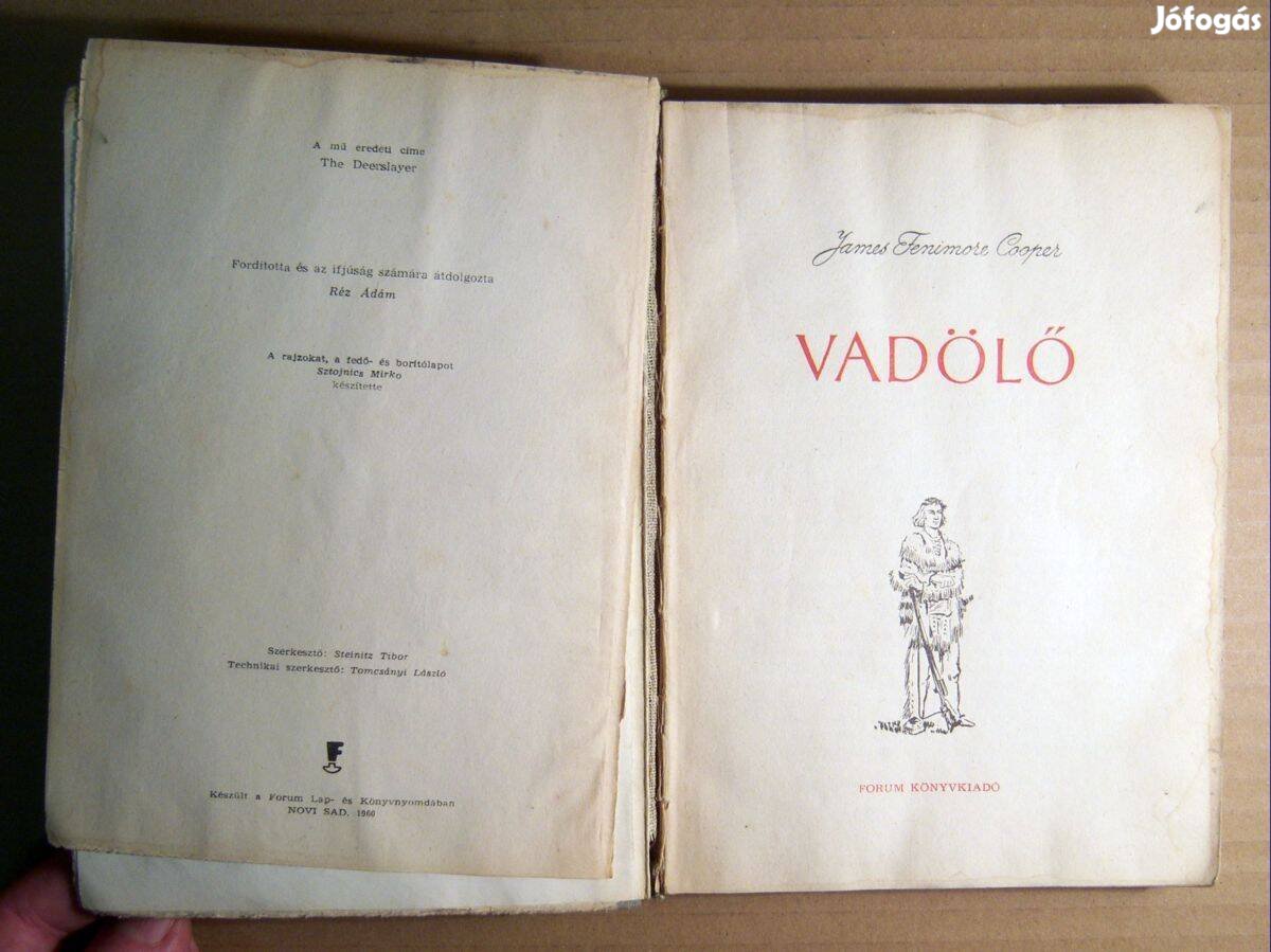 Vadölő (James Fenimore Cooper) 1960 (viseltes) 8kép+tartalom