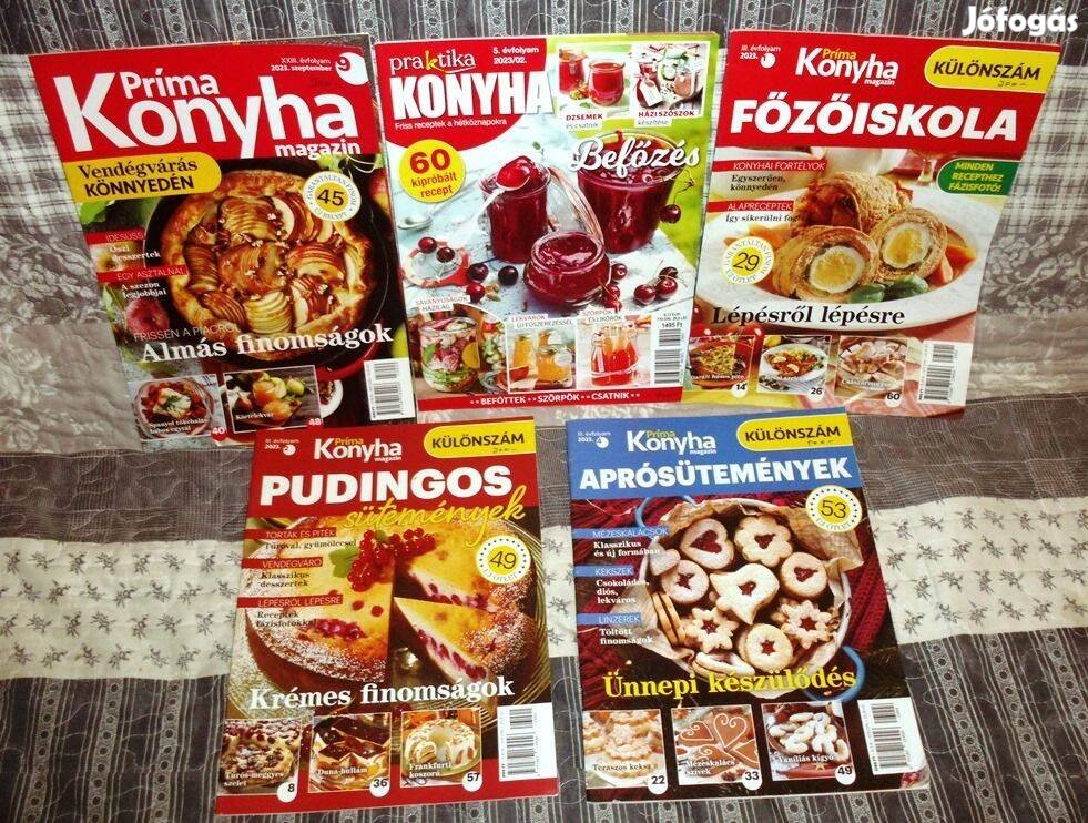 Vadonat új Prima konyha magazinok 5db