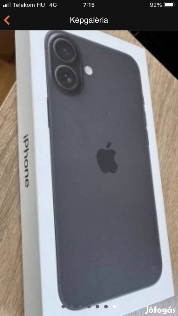 Vadonat új bontatlan Iphone 16 128gb 2 év garanciával eladó