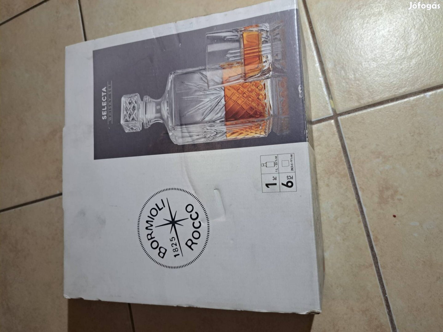 Vadonat új kristály Whiskey-s készlet, viszkis készlet