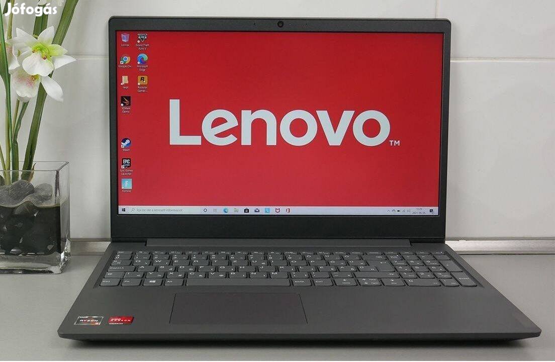 Vadonatúj 15" Lenovo gyors laptop, Ryzen 5, 16GB RAM, 1TB SSD 2év gari