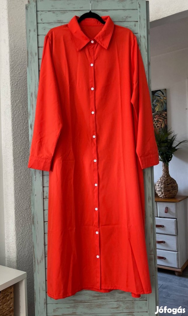 Vadonatúj 3XL narancsvörös ingruha - elegáns, látványos, kényelmes!