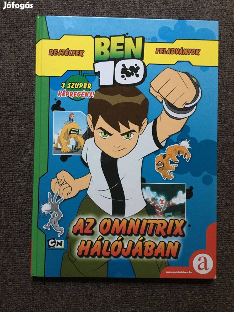 Vadonatúj Ben 10 könyv képregényekkel, rejtvényekkel!