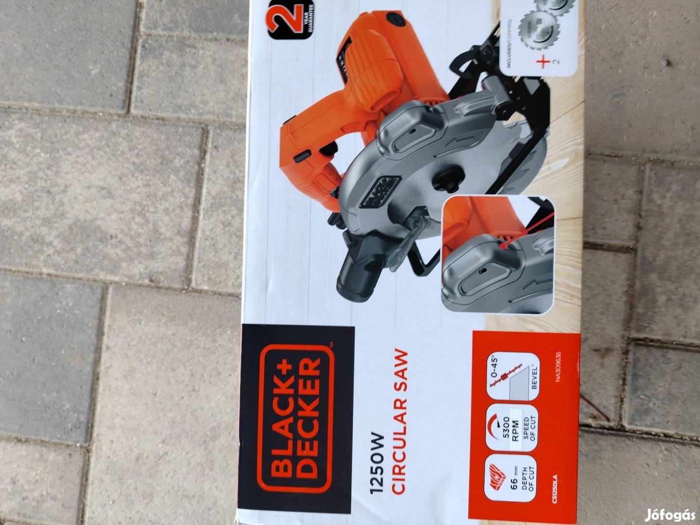 Vadonatúj Black & decker 1250w kézi körfűrész 