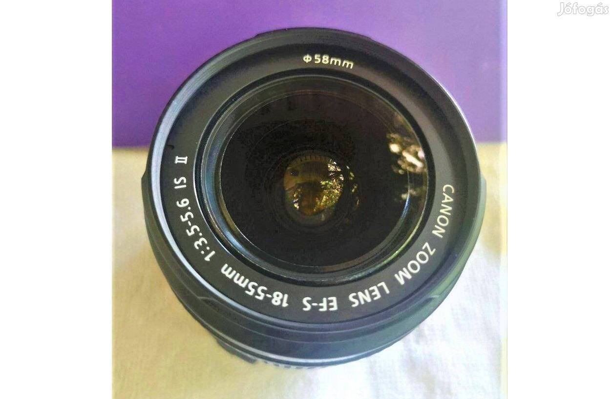 Vadonatúj Canon EF-S 18-55mm f/3.5-5.6 Is II objektív "0 perces", gari
