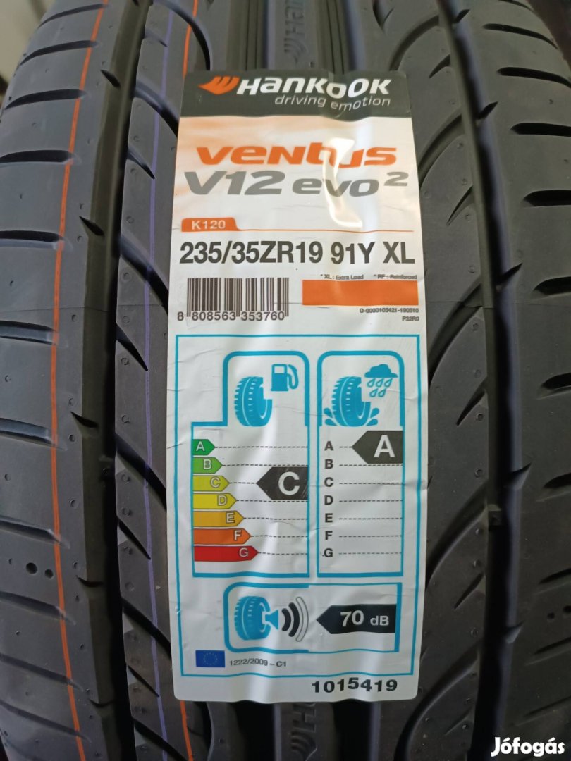 Vadonatúj Hankook Ventus V12 evo2 235/35R19