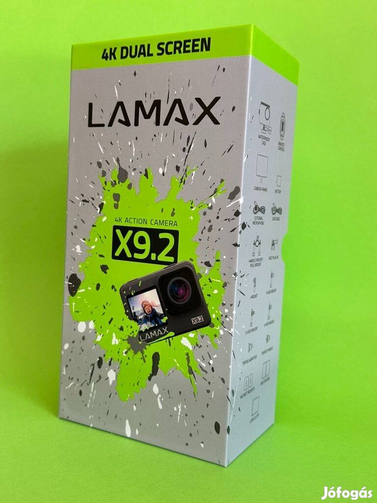 Vadonatúj Lamax X9.2 Akciókamera 4K/60FPS, Garanciális!